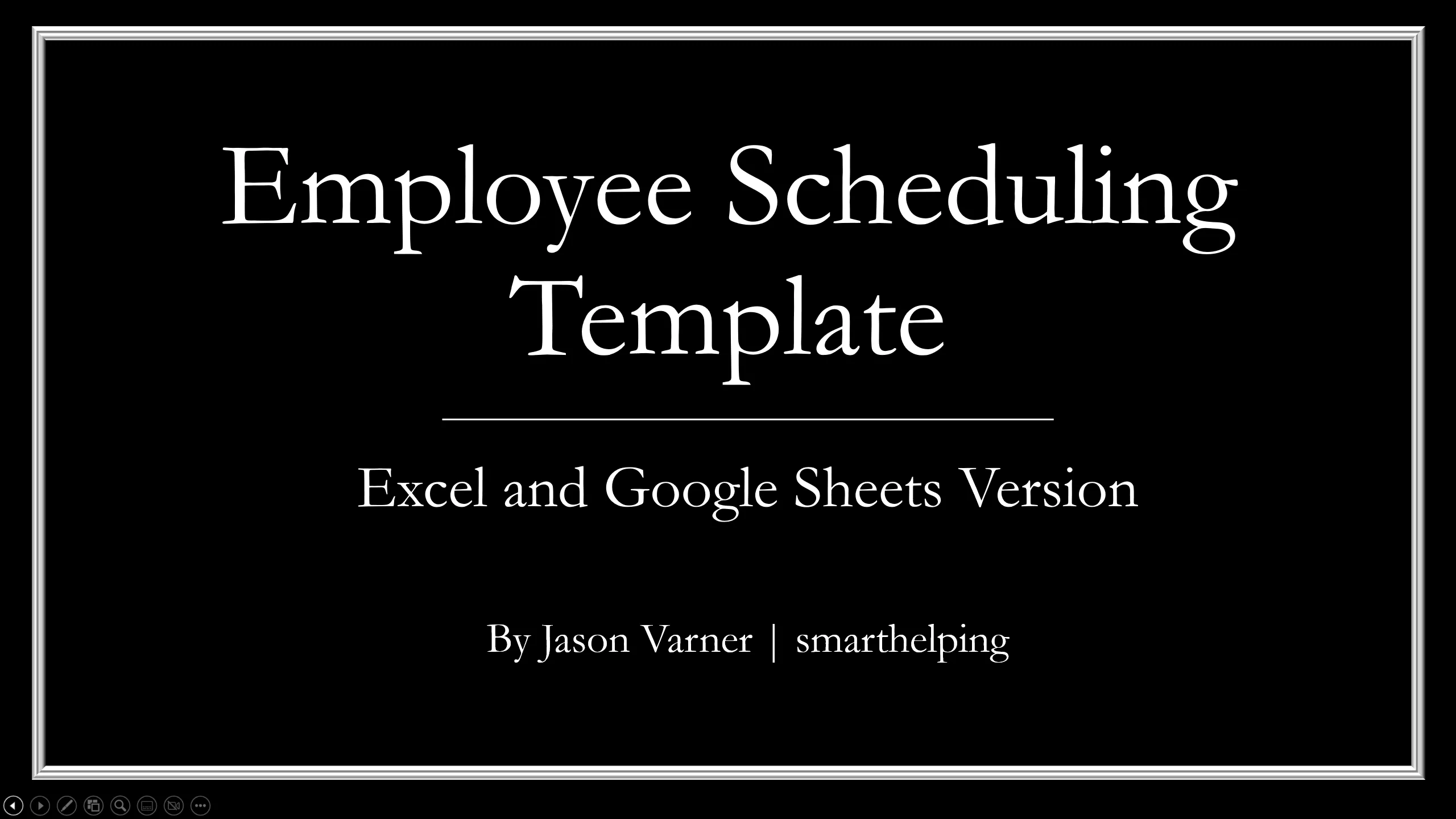 Employee Scheduling Template: Weekly Planner