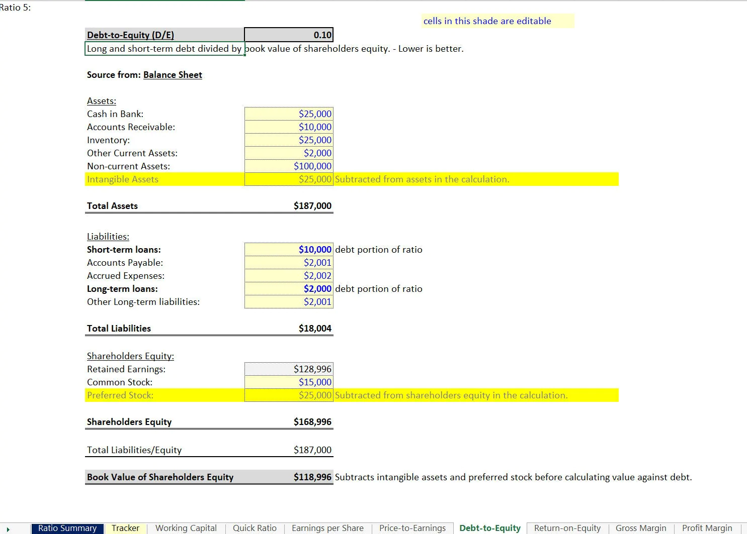 This is a partial preview of Financial Statement Analysis: Accounting Ratios (Excel workbook (XLSX)). 