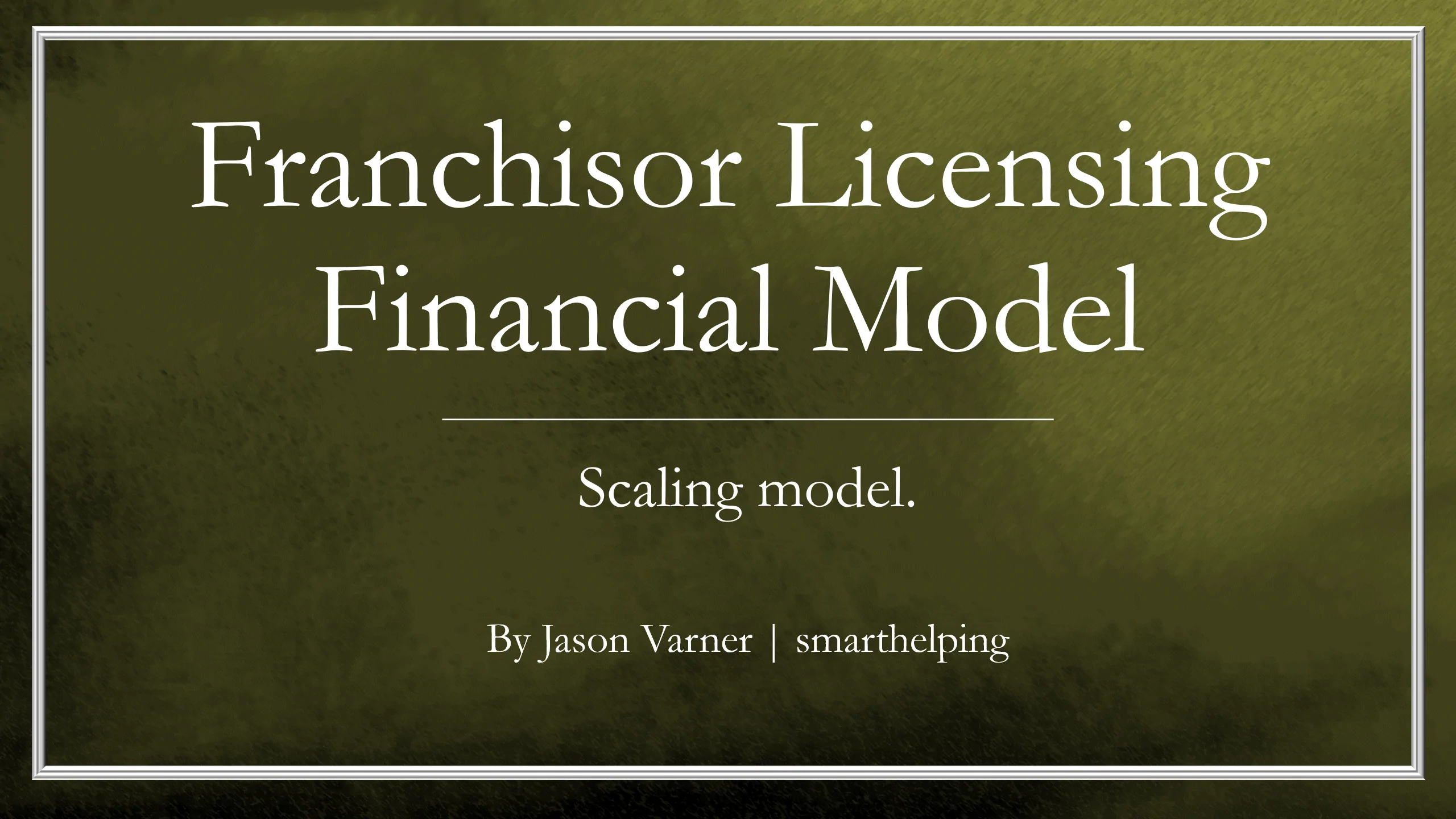 This is a partial preview of Franchisor Licensing Financial Model (Excel workbook (XLSX)). 