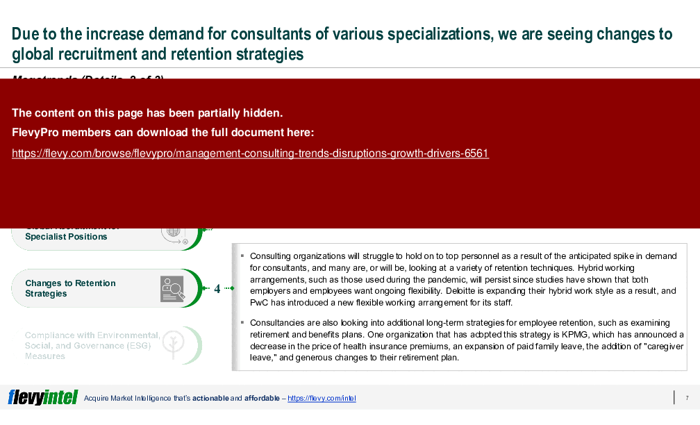 This is a partial preview of Management Consulting: Trends, Disruptions, Growth Drivers (24-slide PowerPoint presentation (PPTX)). Full document is 24 slides. 