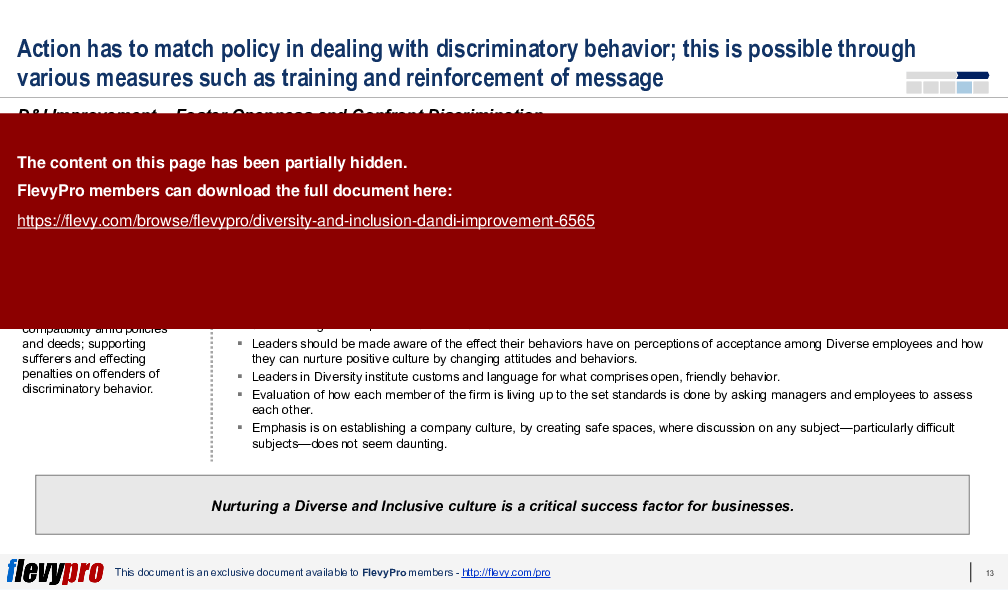 Diversity & Inclusion (D&I) Improvement (30-slide PPT PowerPoint presentation (PPTX)) Preview Image