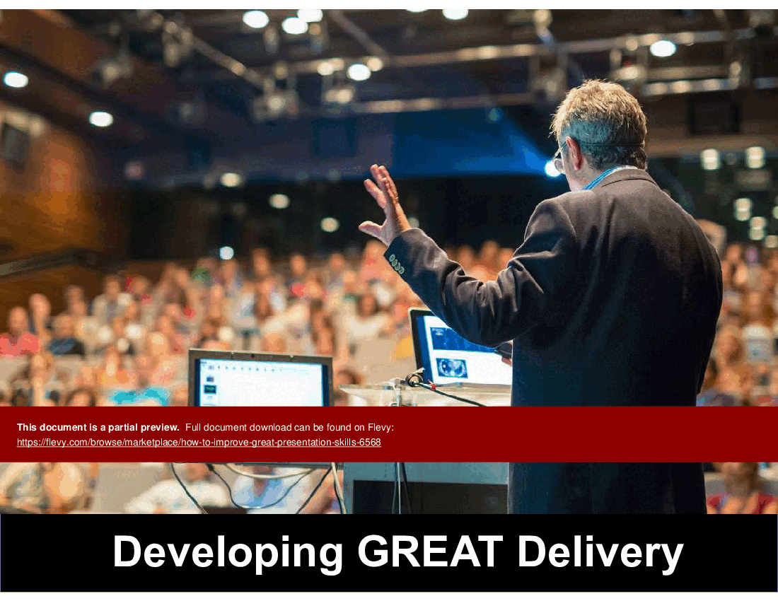 How to Improve Great Presentation Skills (47-slide PPT PowerPoint presentation (PPTX)) Preview Image