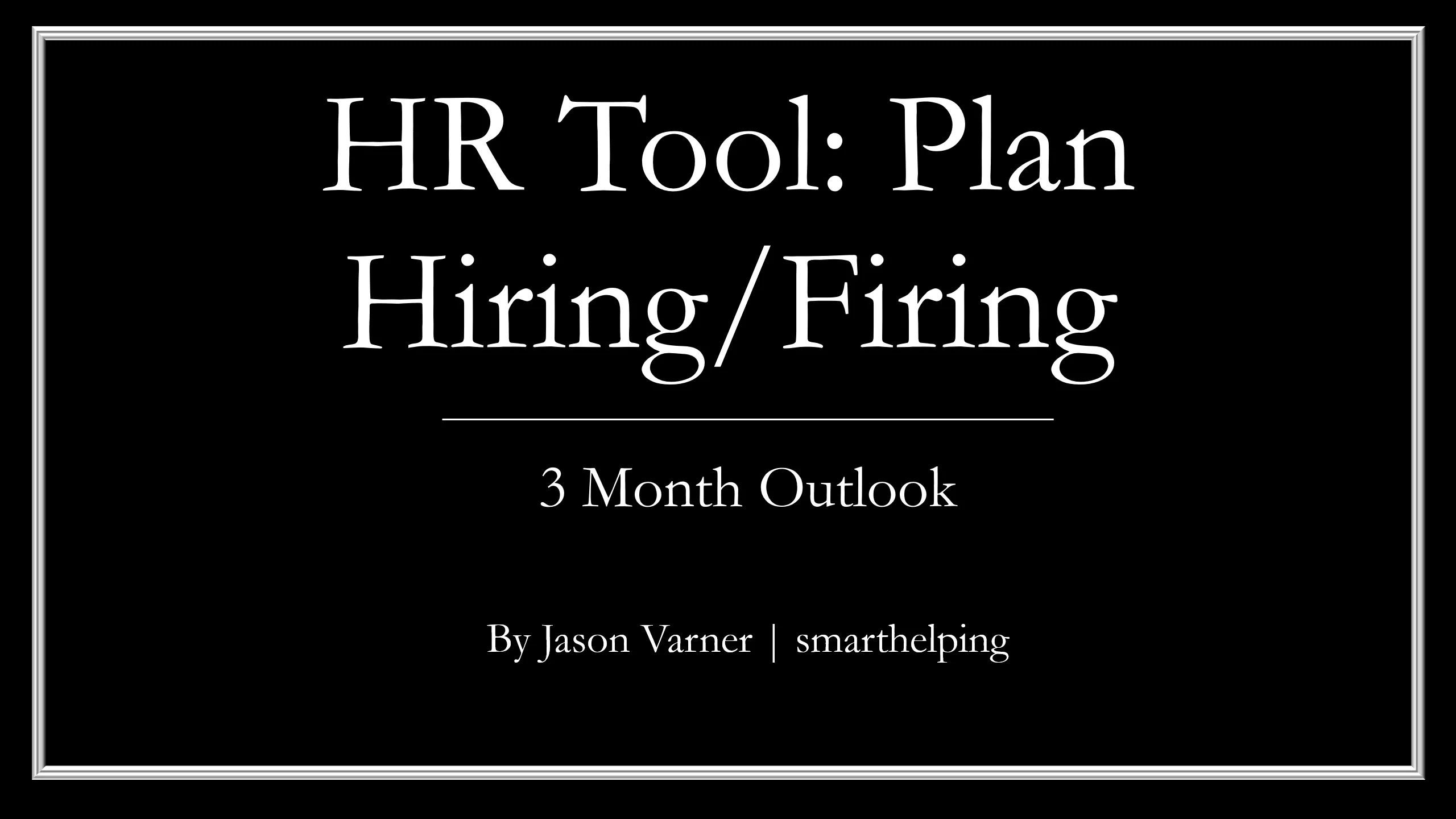 HR Tool for Headcount Planning