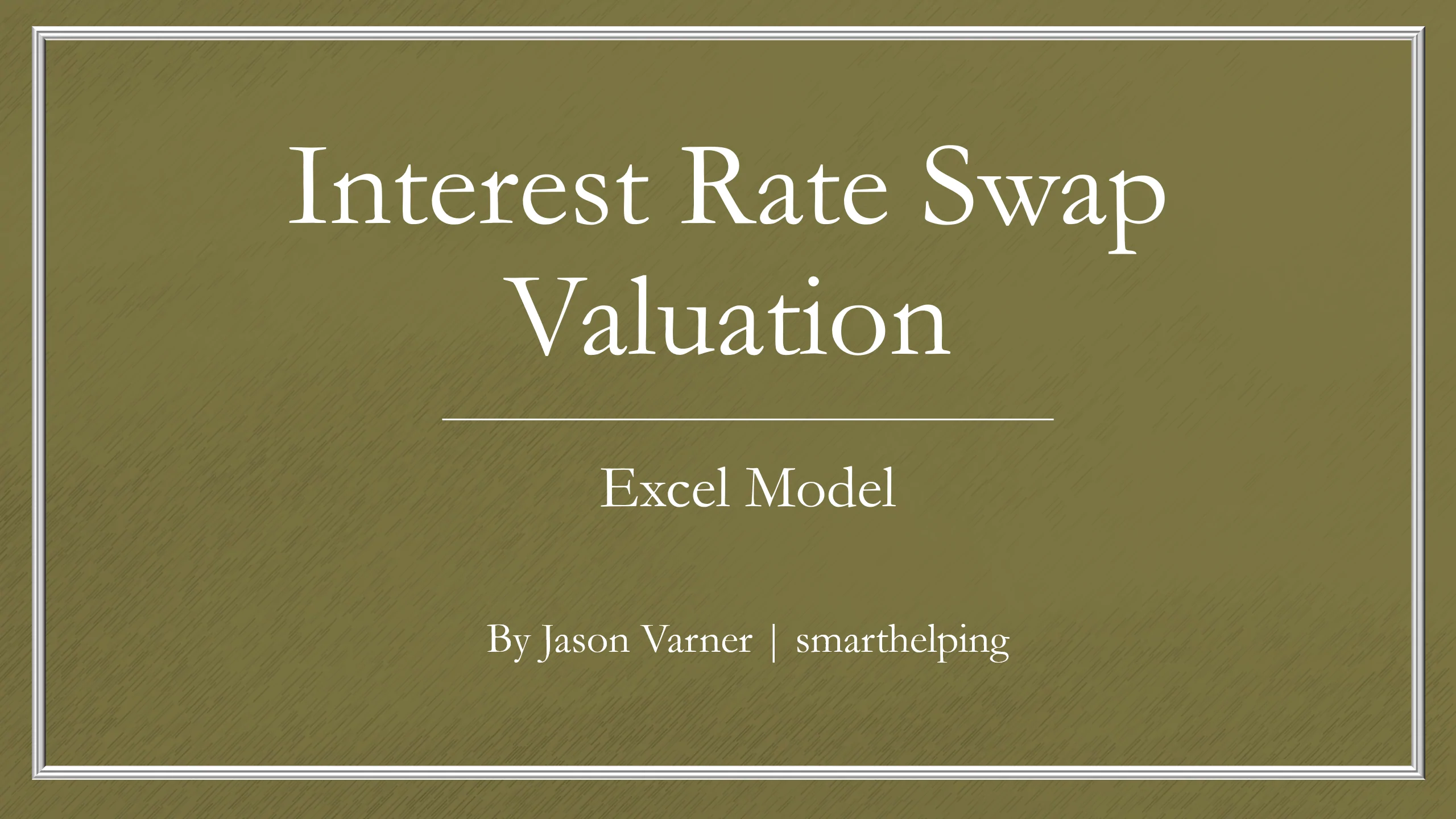 Interest Rate Swap Valuation (Excel template (XLSX)) Preview Image