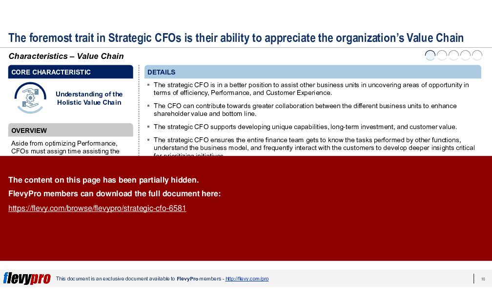 Strategic CFO (27-slide PPT PowerPoint presentation (PPTX)) Preview Image