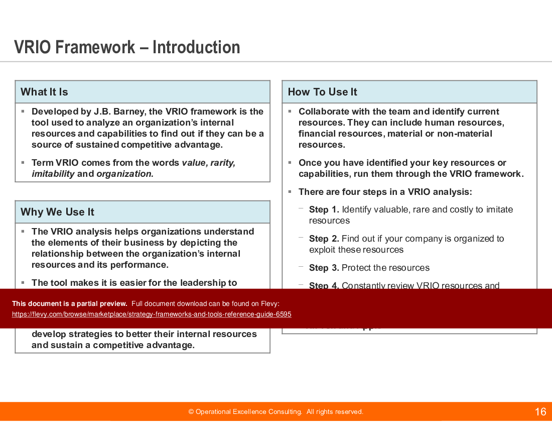 Strategy Frameworks & Tools Reference Guide (353-slide PPT PowerPoint presentation (PPTX)) Preview Image