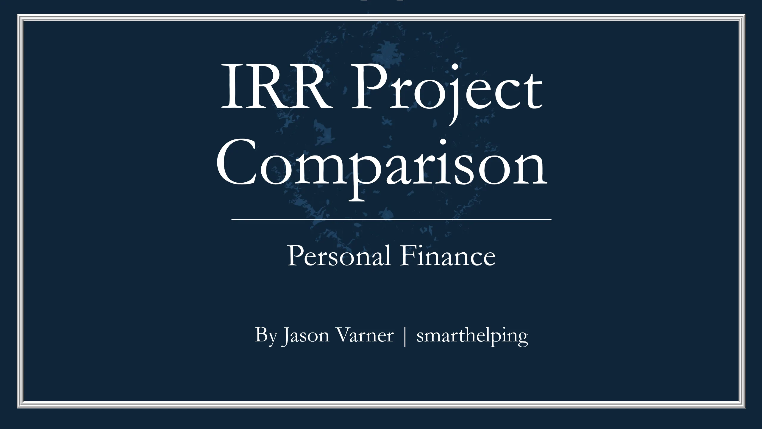 Investment Analysis: IRR Comparison Tool (Excel template (XLSX)) Preview Image
