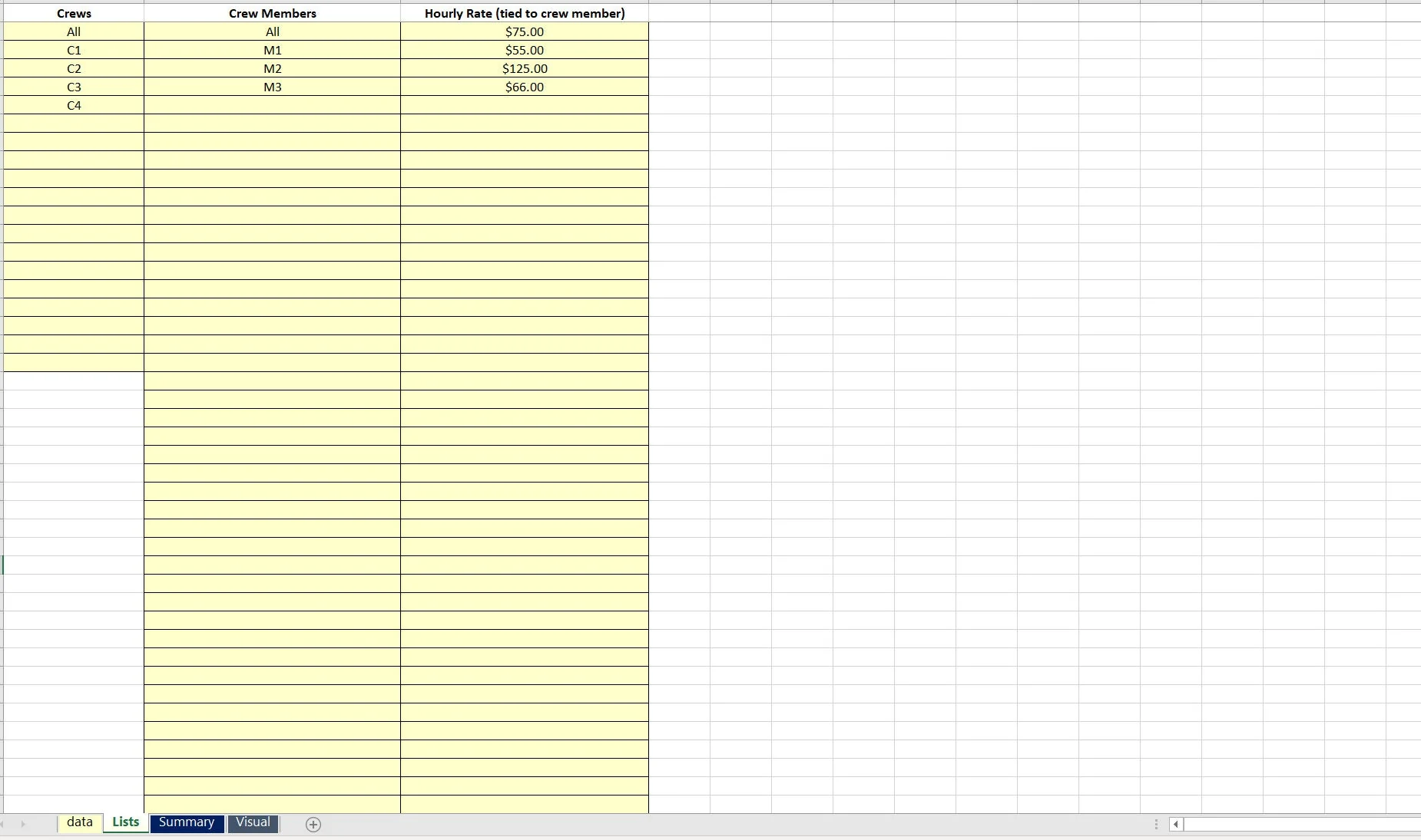 Job Costing Tracker for Managers (Excel workbook (XLSX)) Preview Image