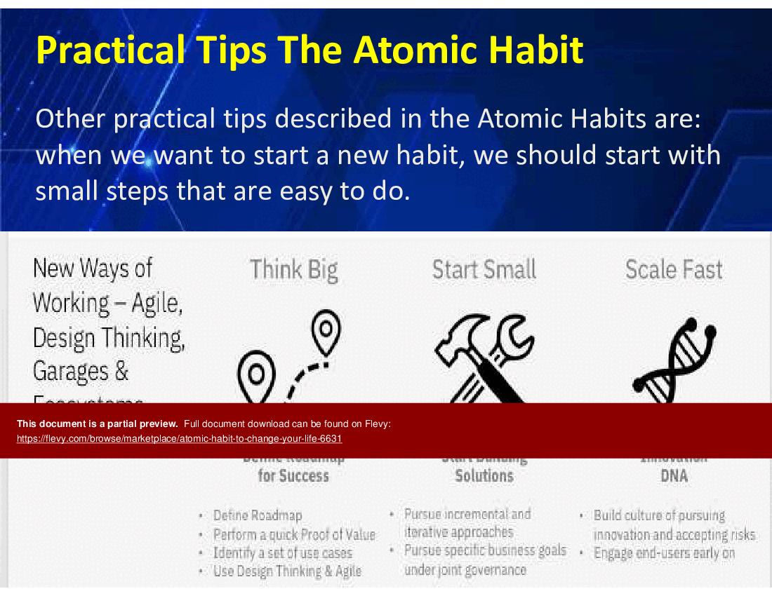 Atomic Habit to Change Your Life (39-slide PowerPoint presentation (PPTX)) Preview Image