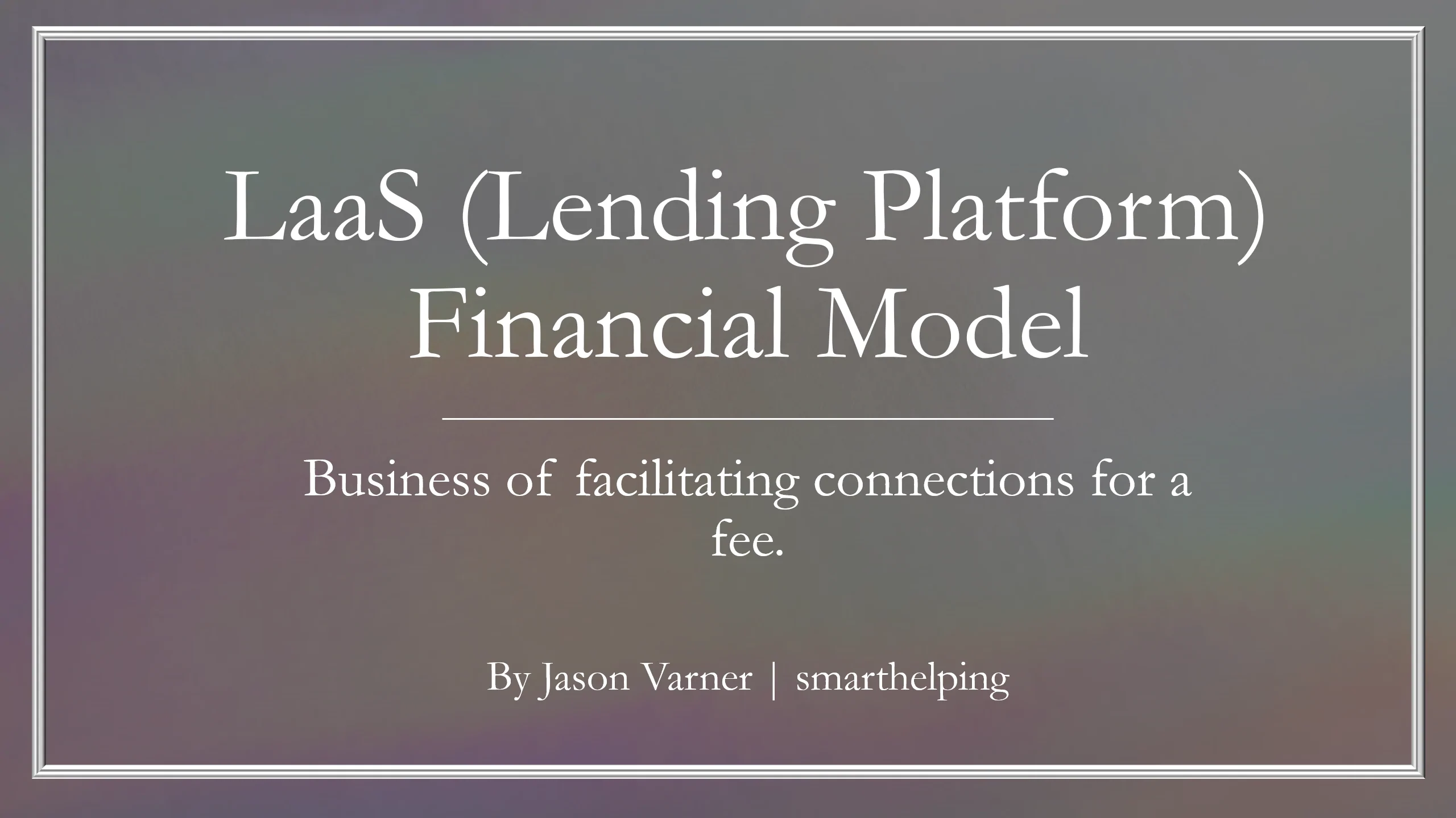 This is a partial preview of P2P Lending Platform (LaaS) 10 Year Financial Model (Excel workbook (XLSX)). 