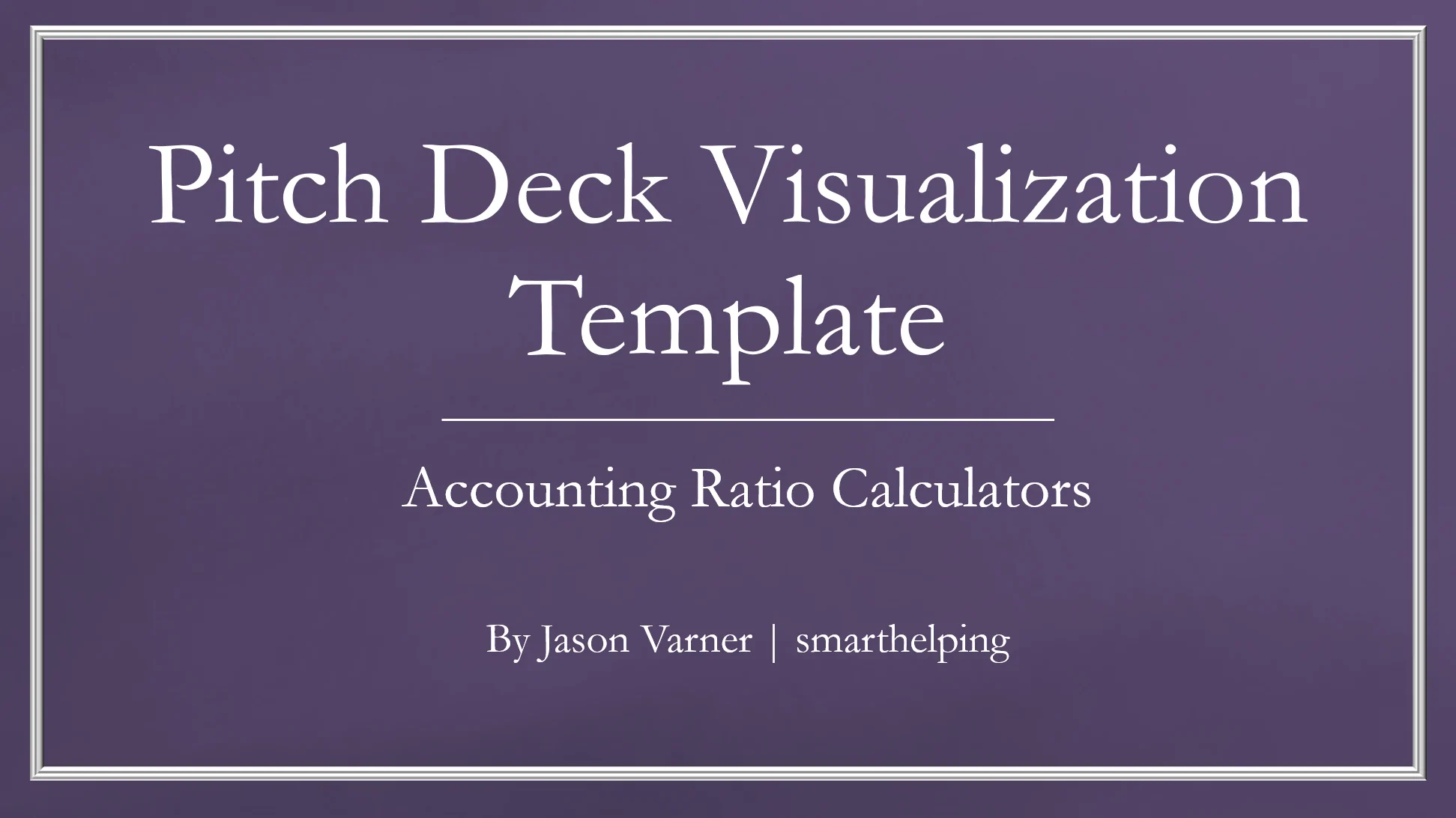 Pitch Deck Financial Visualizations Template (Excel template (XLSX)) Preview Image