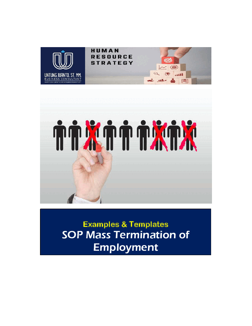 SOP Mass Termination of Employment (Examples & Templates) (4-page Word document) Preview Image