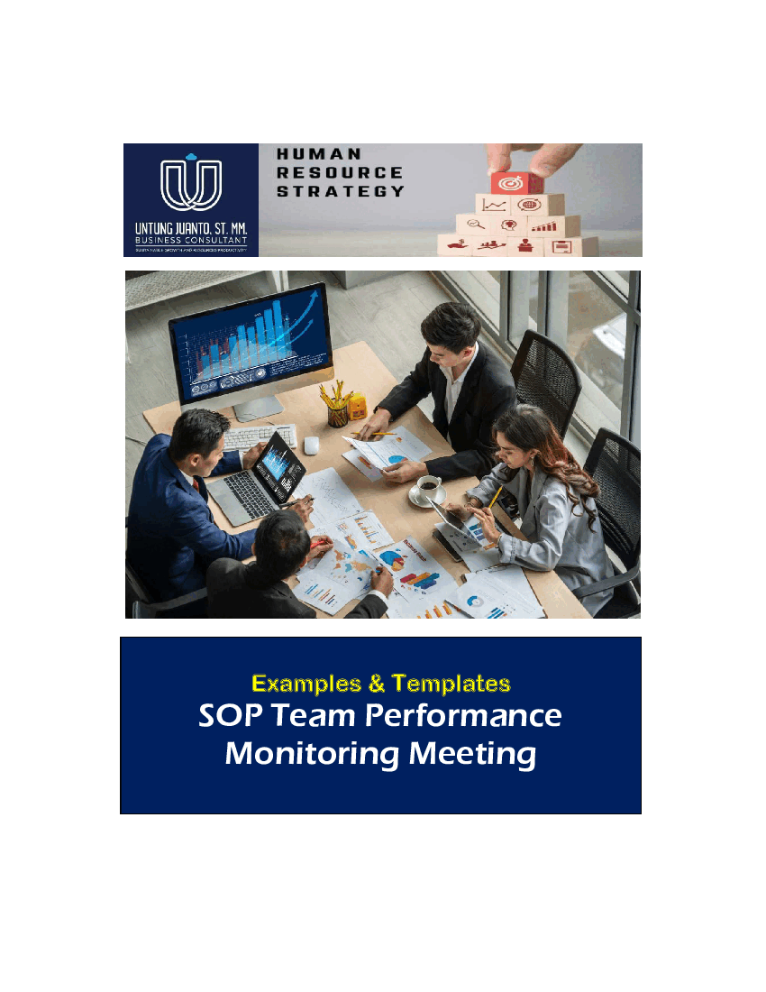 SOP Team Performance Monitoring Meeting (Example & Template) (6-page Word document) Preview Image