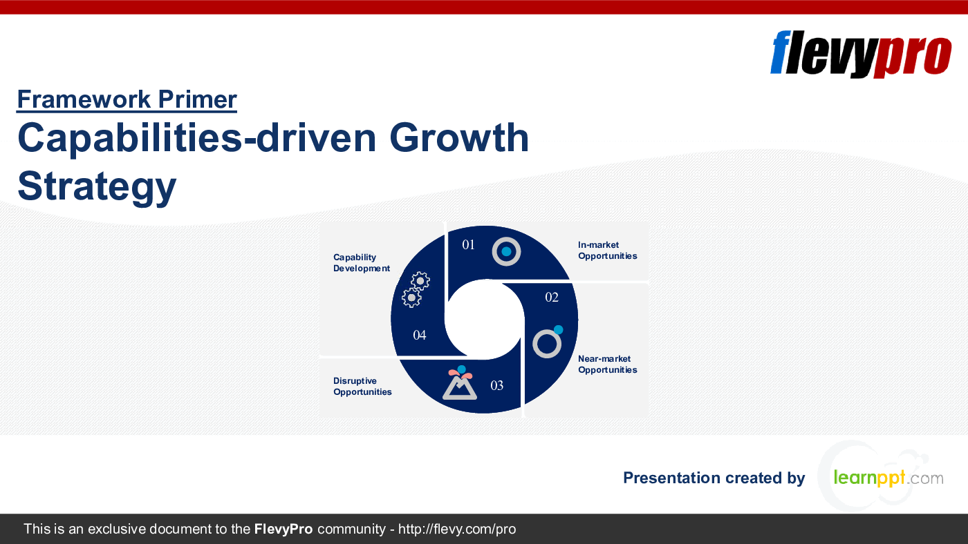 This is a partial preview of Capabilities-driven Growth Strategy (27-slide PowerPoint presentation (PPTX)). Full document is 27 slides. 