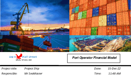 Port Operator Financial Model