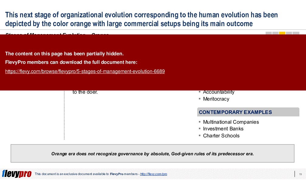 This is a partial preview of 5 Stages of Management Evolution (29-slide PowerPoint presentation (PPTX)). Full document is 29 slides. 