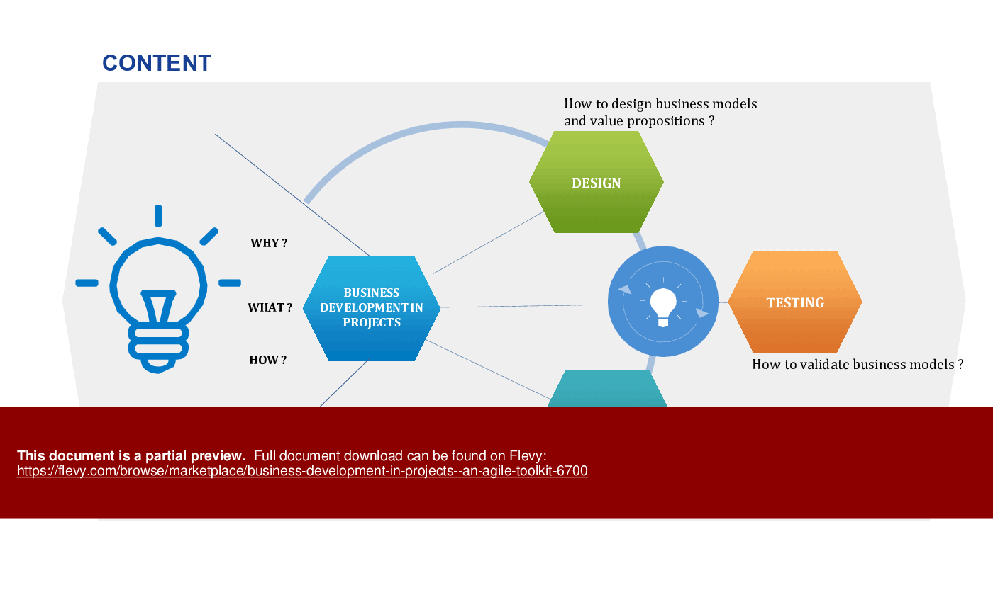 This is a partial preview of Business Development In Projects - An Agile Toolkit (45-slide PowerPoint presentation (PPTX)). Full document is 45 slides. 