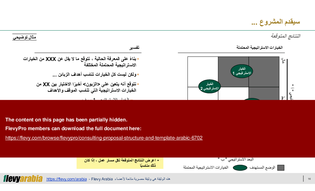 Consulting Proposal Structure & Template (Arabic) (25-slide PPT PowerPoint presentation (PPTX)) Preview Image