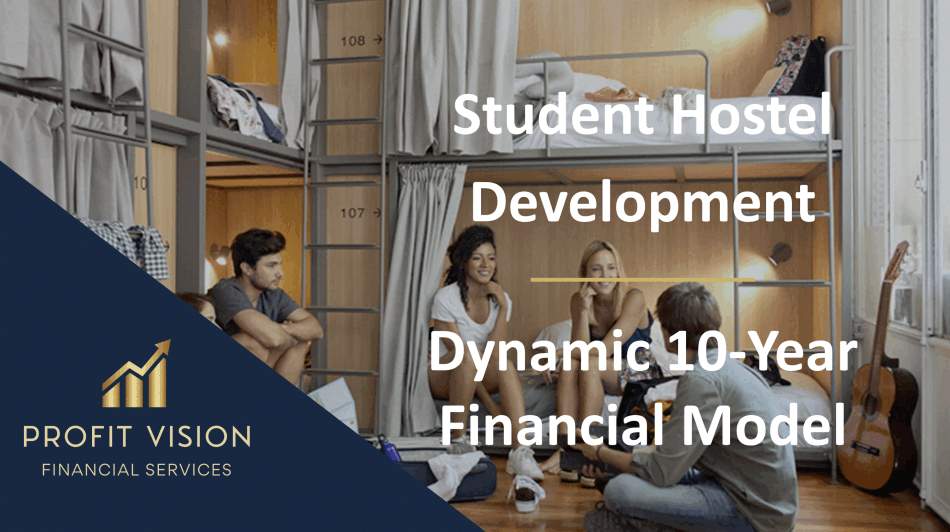 Student Hostel Development - Dynamic 10 Year Financial Model (Excel template (XLSX)) Preview Image