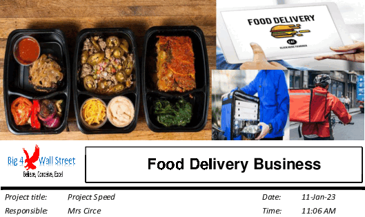 Food Delivery Business - Financial Model (Excel template (XLSX)) Preview Image