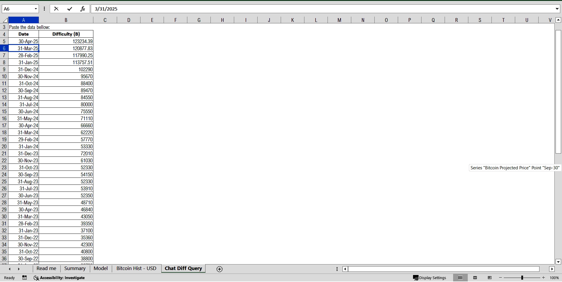 Bitcoin Farm Model - Economics (Excel template (XLSX)) Preview Image