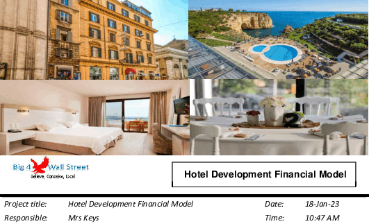 Hotel Development Financial Model (Excel template (XLSX)) Preview Image