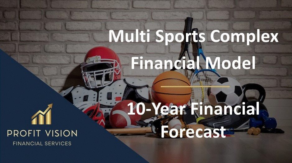 This is a partial preview of Multi Sports Complex Financial Model - 10 Year Forecast (Excel workbook (XLSX)). 