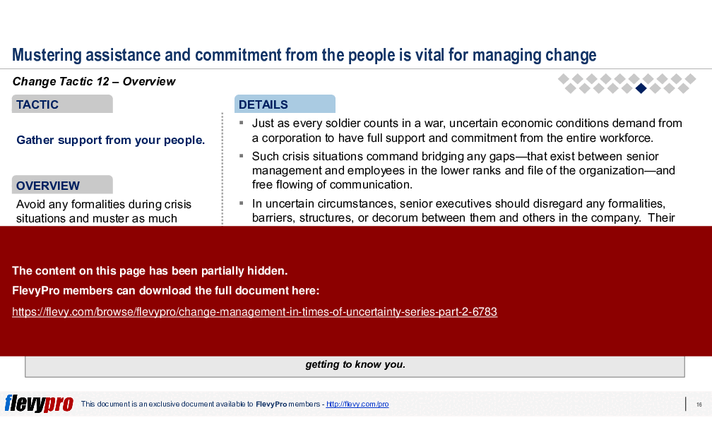 Change Management in Times of Uncertainty Series: Part 2 (29-slide PPT PowerPoint presentation (PPTX)) Preview Image