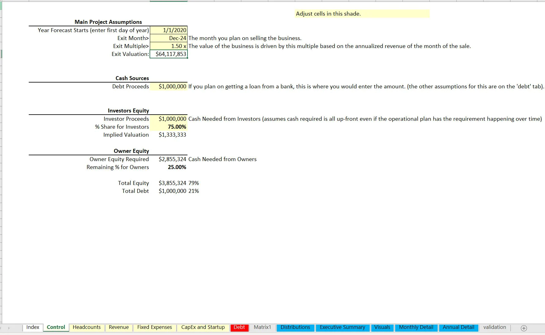 Startup SaaS Financial Model: Driven by Account Executive (AE) Deals (Excel workbook (XLSX)) Preview Image