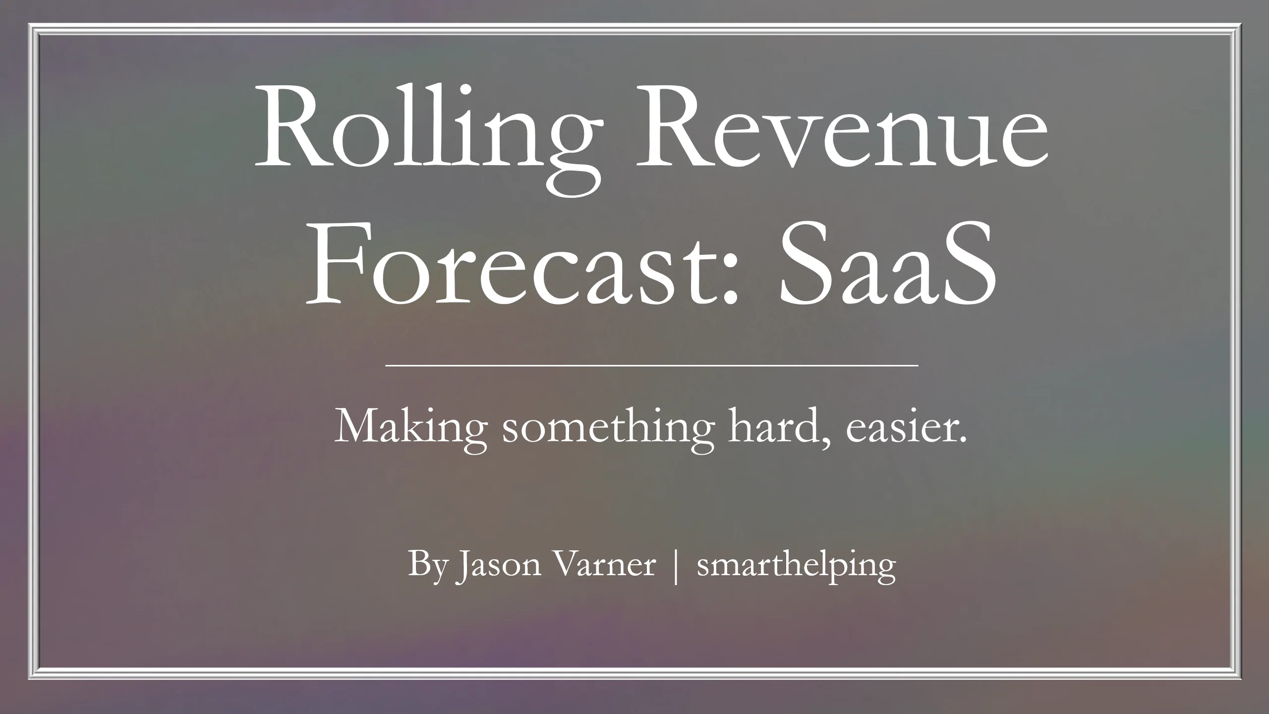 This is a partial preview of SaaS Rolling Revenue Forecasting Template (Excel workbook (XLSX)). 