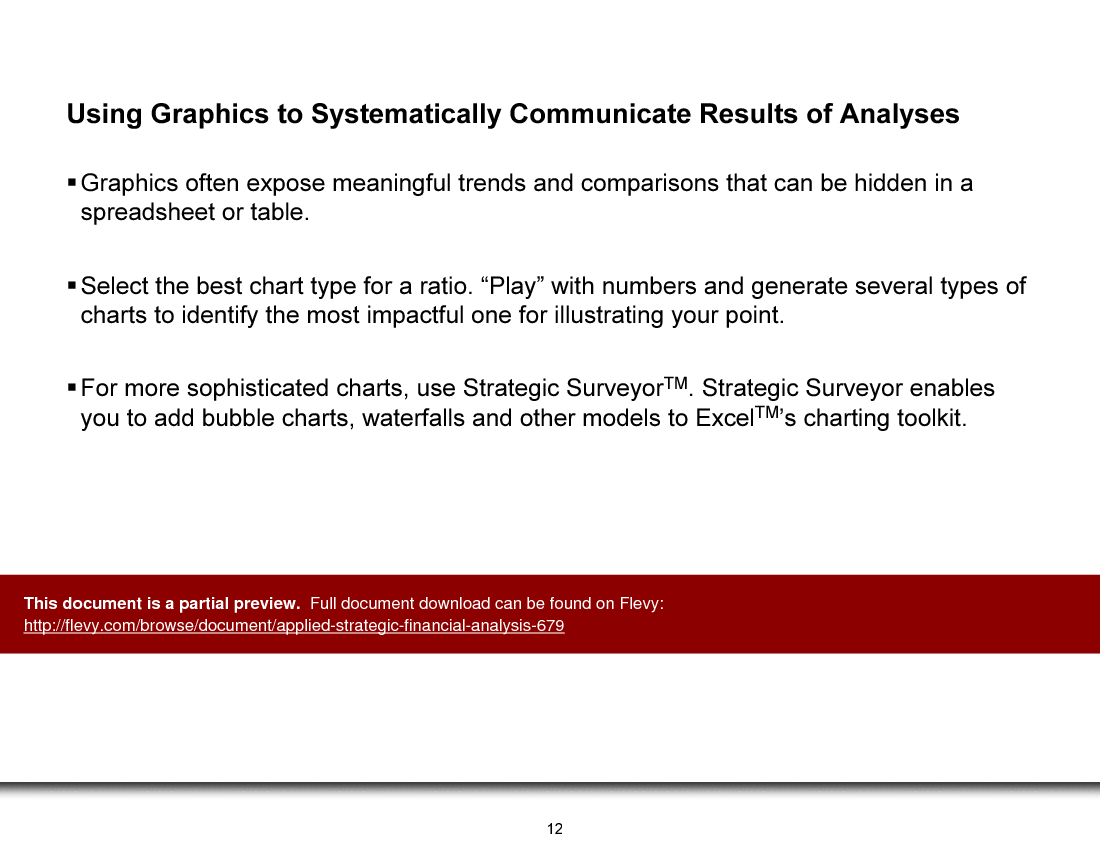 This is a partial preview of Applied Strategic Financial Analysis (96-slide PowerPoint presentation (PPT)). Full document is 96 slides. 