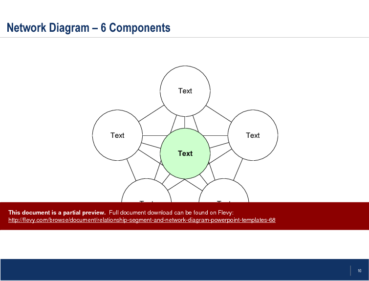 Relationship, Segment, & Network Diagram PowerPoint Templates (38-slide PPT PowerPoint presentation (PPT)) Preview Image