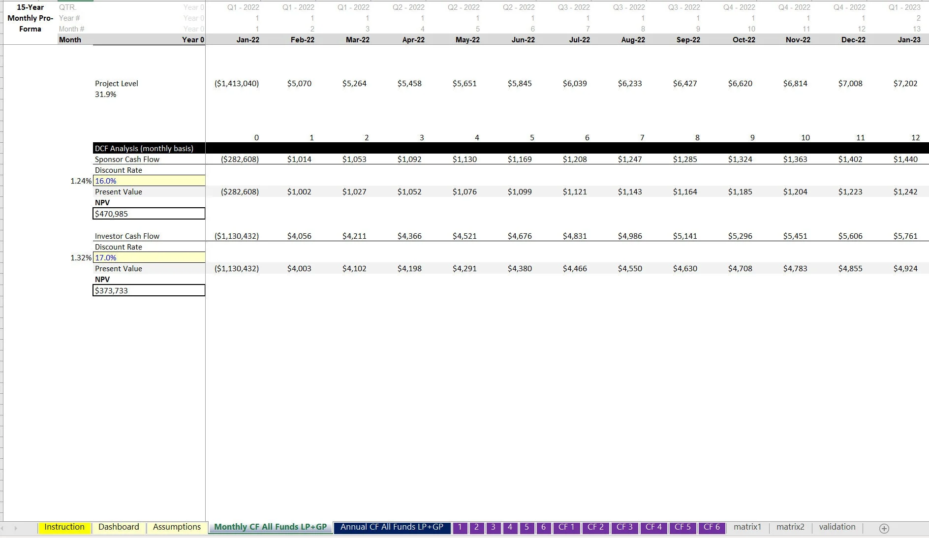 Self Storage Equity Ramping Financial Model (Excel workbook (XLSX)) Preview Image