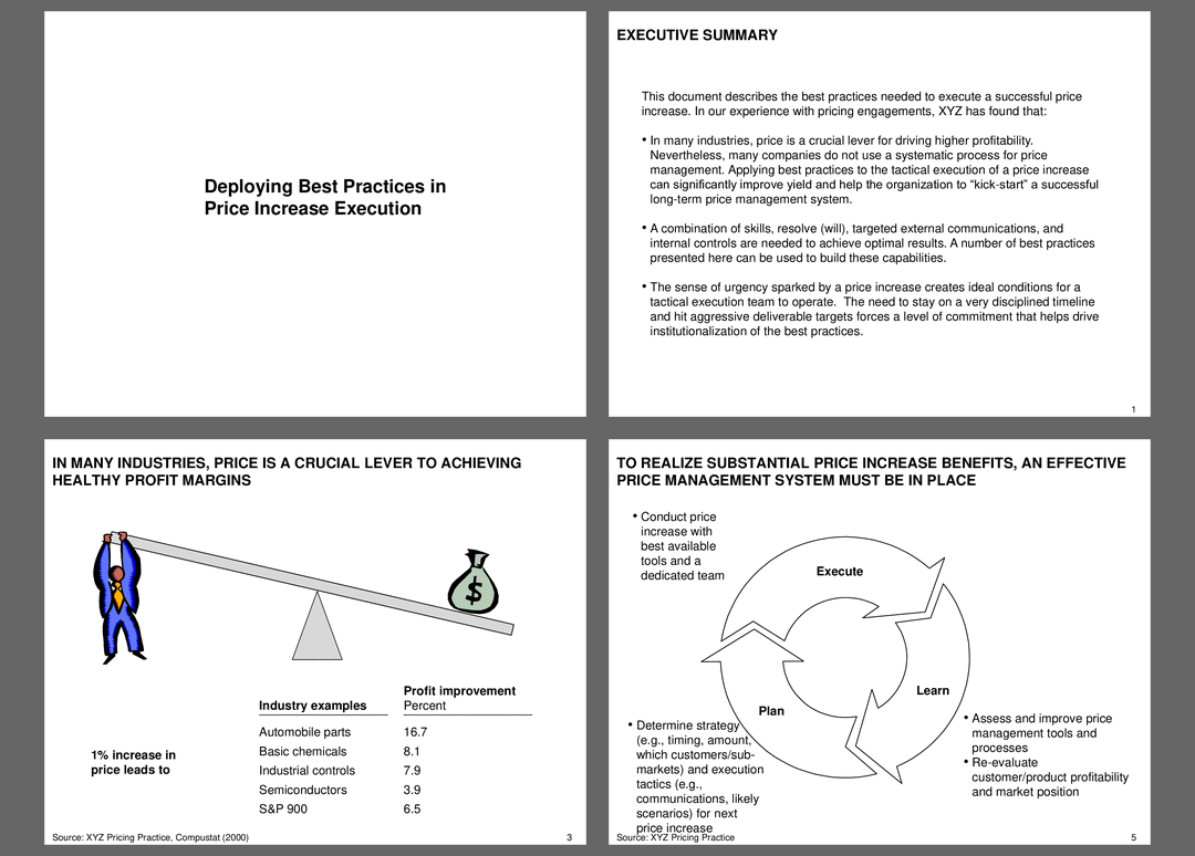 Best Practices in Price Increase Execution (23-slide PPT PowerPoint presentation (PPT)) Preview Image