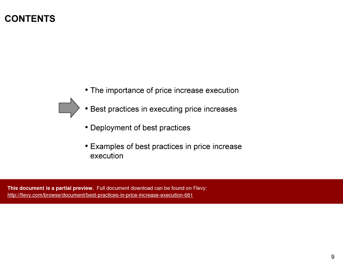 Best Practices in Price Increase Execution (23-slide PPT PowerPoint presentation (PPT)) Preview Image