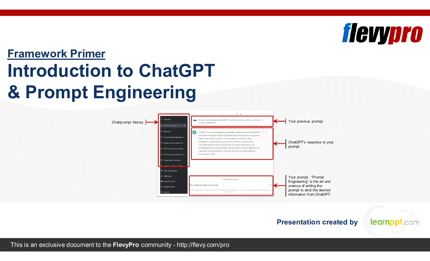 This is a partial preview of Introduction to ChatGPT & Prompt Engineering (35-slide PowerPoint presentation (PPTX)). Full document is 35 slides. 