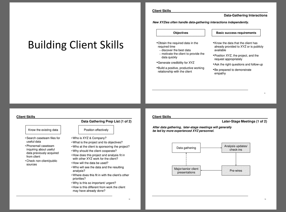 Building Client Skills