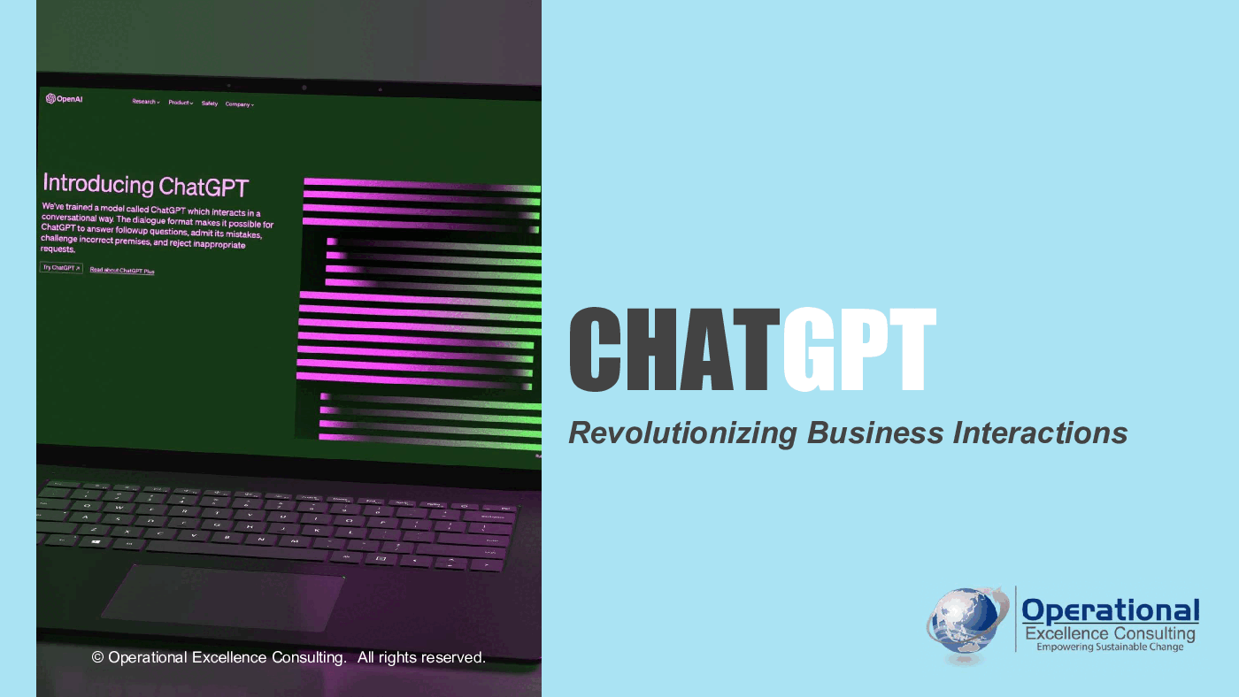 This is a partial preview of ChatGPT: Revolutionizing Business Interactions (81-slide PowerPoint presentation (PPTX)). Full document is 81 slides. 