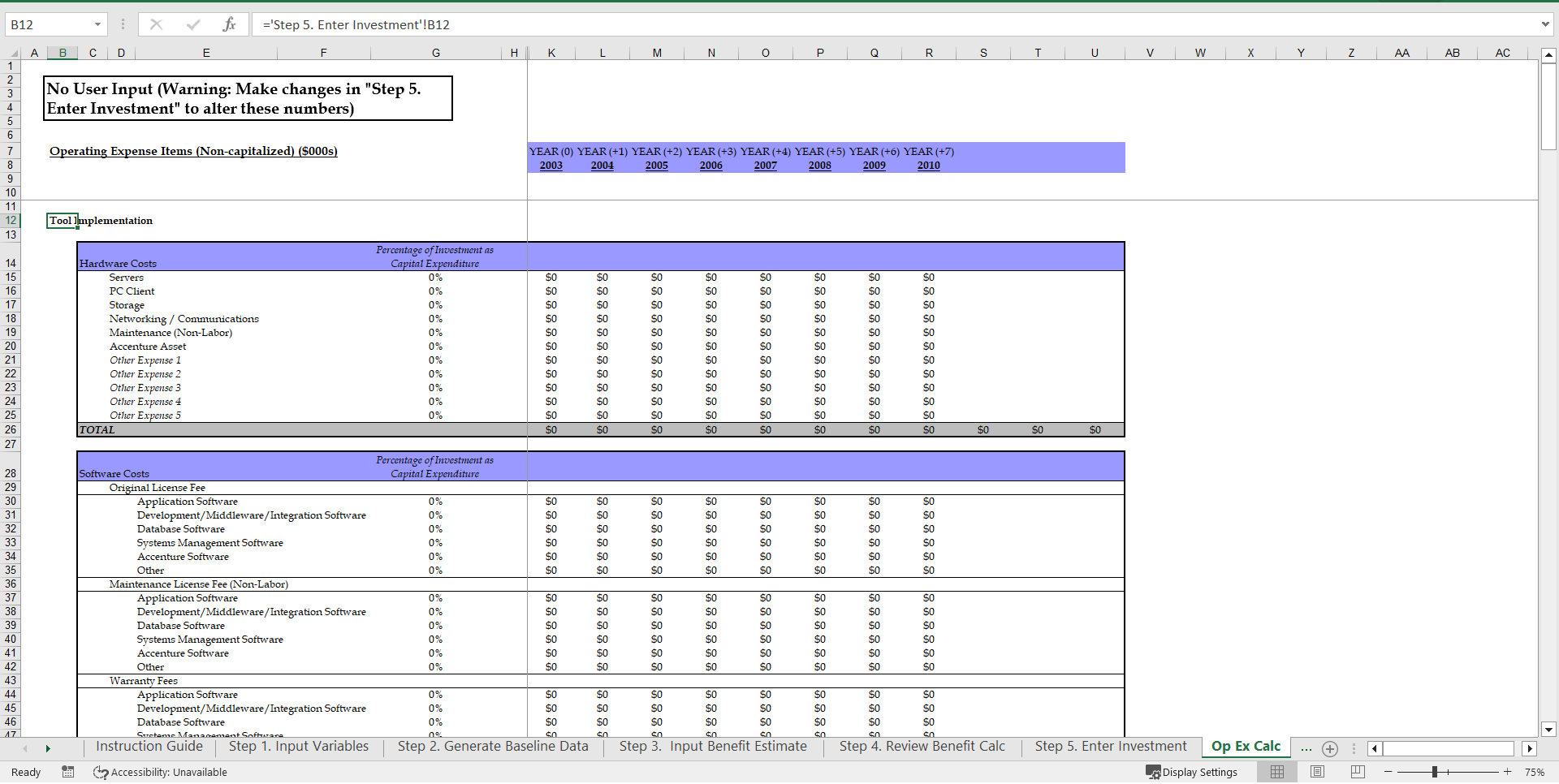 Business Case Template Excel Download