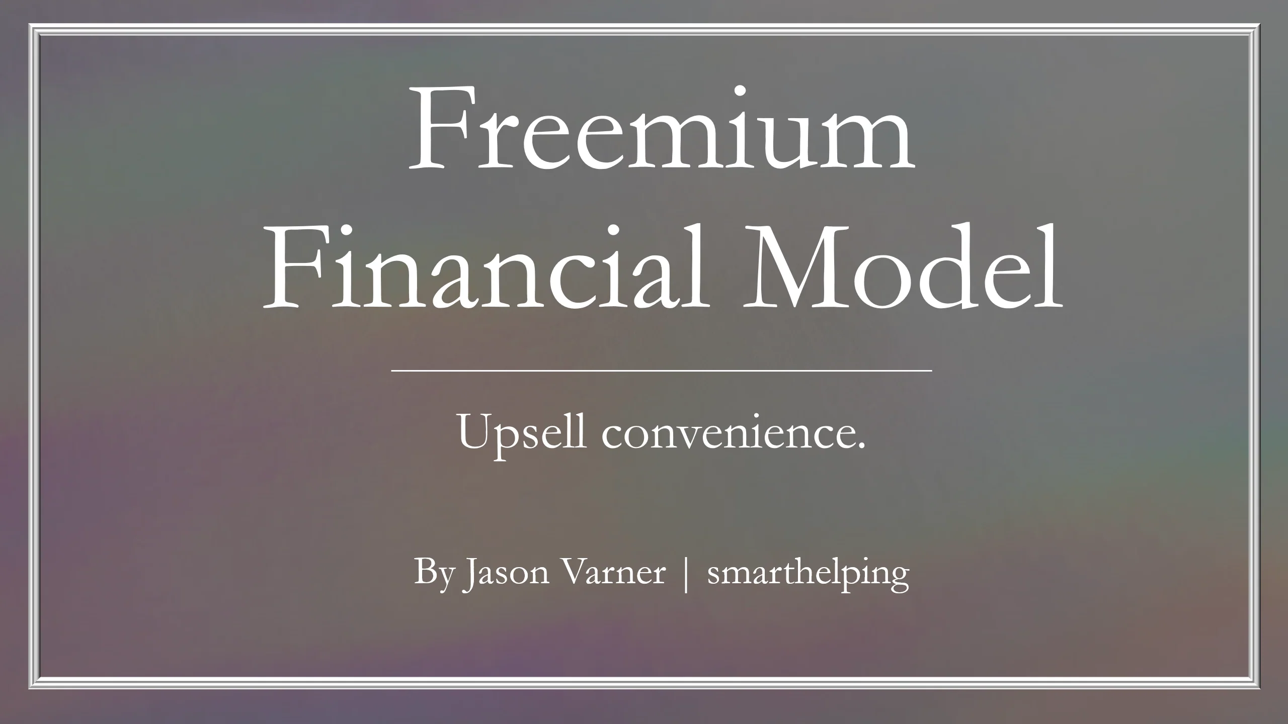 Startup Freemium SaaS Financial Model: 5 Year (Excel template (XLSX)) Preview Image