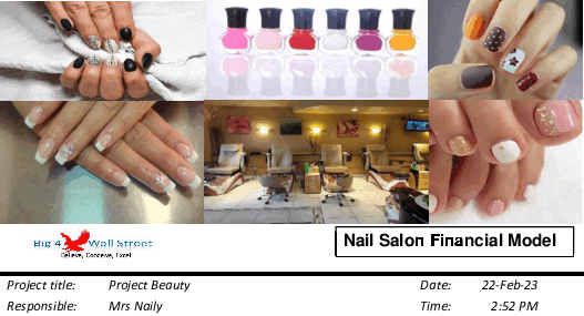 Nail Salon Financial Model (Excel template (XLSX)) Preview Image