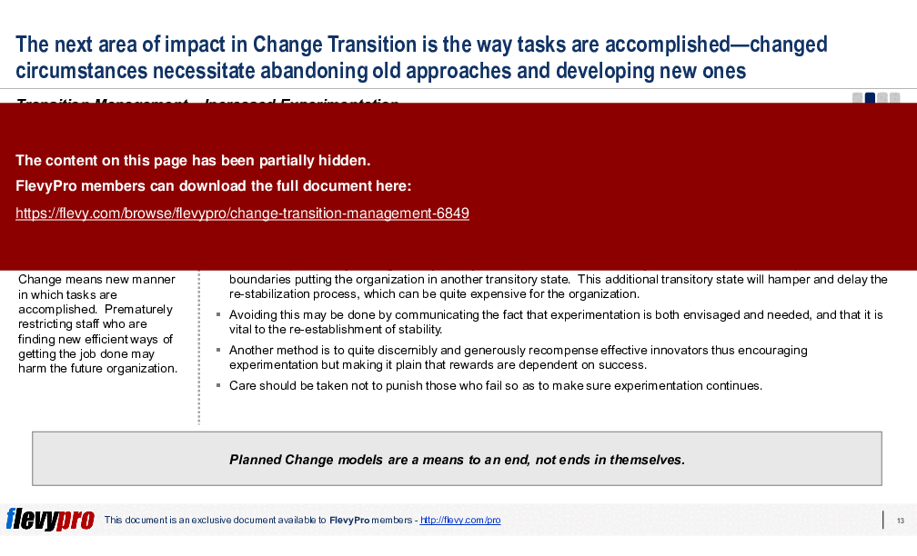 Change Transition Management (32-slide PPT PowerPoint presentation (PPTX)) Preview Image