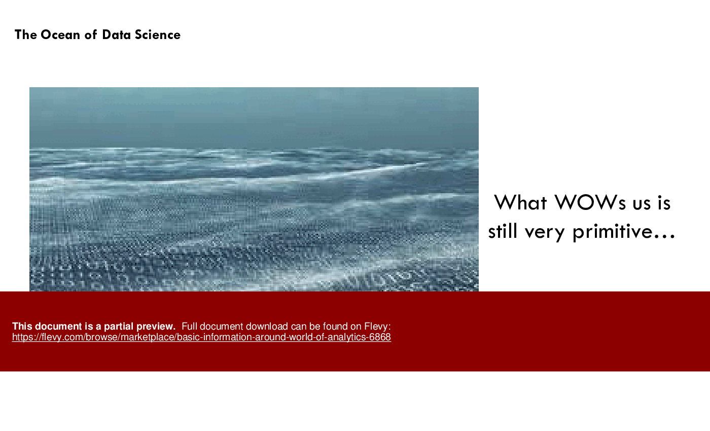 Basic Information around World of Analytics (11-slide PPT PowerPoint presentation (PPTX)) Preview Image
