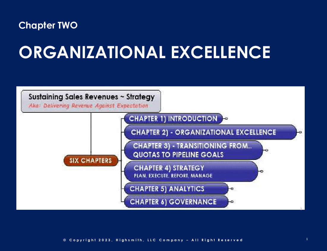 Sustaining Sales Revenues: Organizational Excellence (Chapter 2) (43-slide PowerPoint presentation (PPTX)) Preview Image