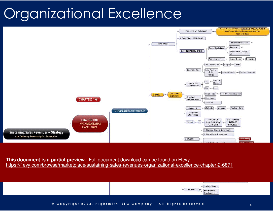This is a partial preview of Sustaining Sales Revenues: Organizational Excellence (Chapter 2) (43-slide PowerPoint presentation (PPTX)). Full document is 43 slides. 