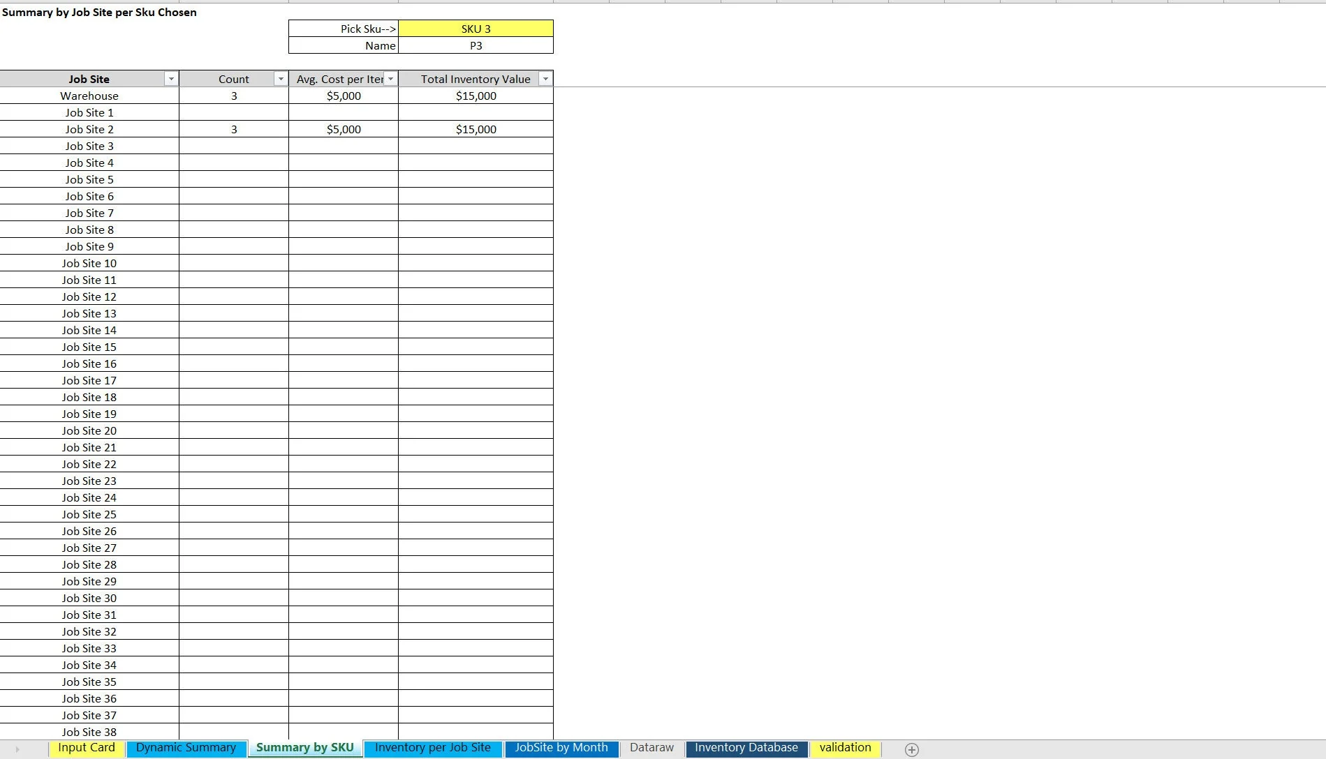 Inventory at Multiple Locations Tracker (Excel workbook (XLSX)) Preview Image
