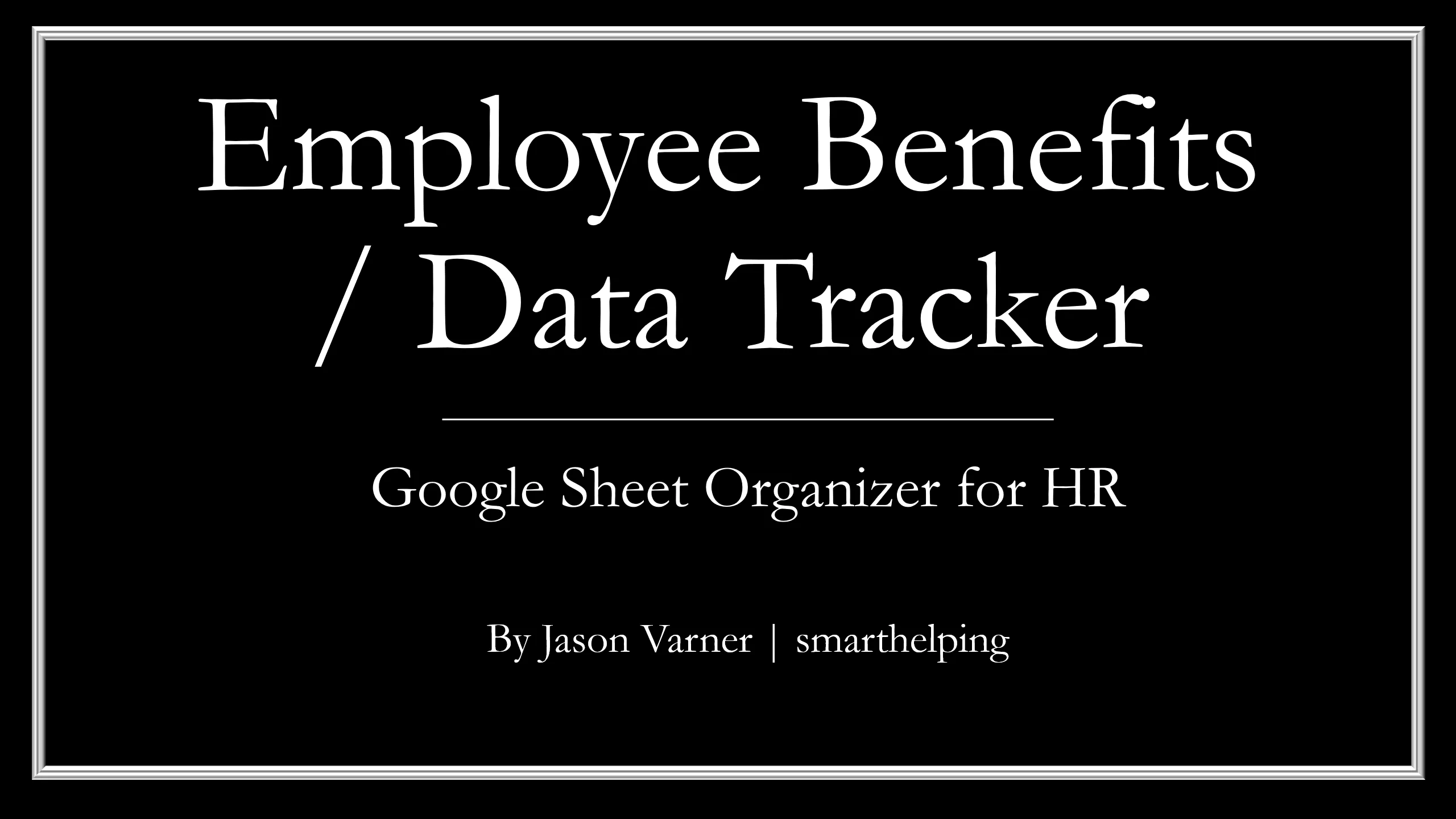 Employee Benefits Tracker (Google Sheet for HR Managers)