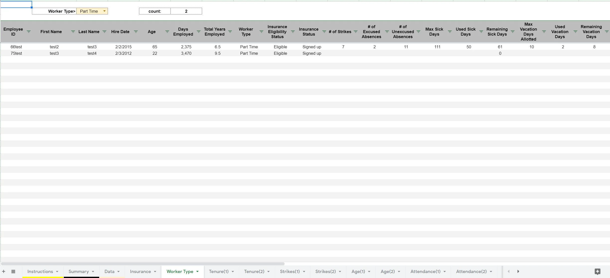 Employee Benefits Tracker (Google Sheet for HR Managers) (Excel workbook (XLSX)) Preview Image