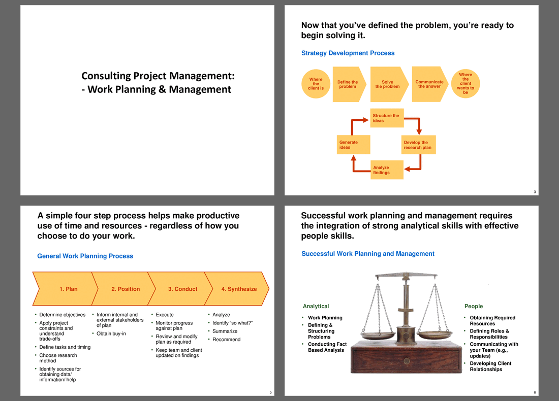 Consulting Work Planning & Management