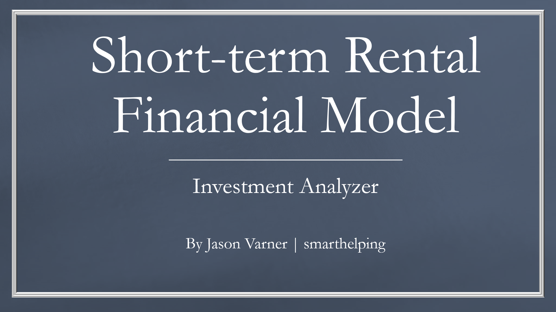 Short-term Rental Analysis: Up to 20 Properties